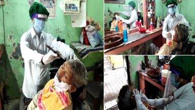 उत्तर प्रदेश: राज्य सरकार द्वारा अनुमति मिलने के बाद मुरादाबाद में खुले सैलून और ब्यूटी पार्लर