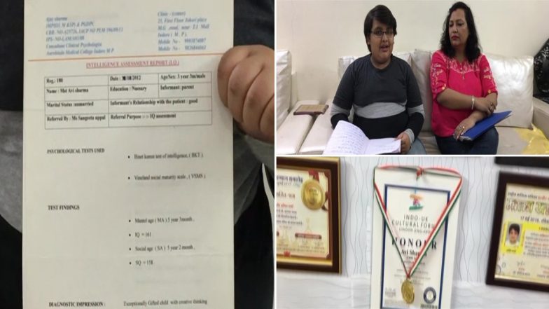 इंदौर: महज 10 साल के अवी शर्मा ने बोल चाल की हिंदी भाषा में लिख डाला 'रामायण'
