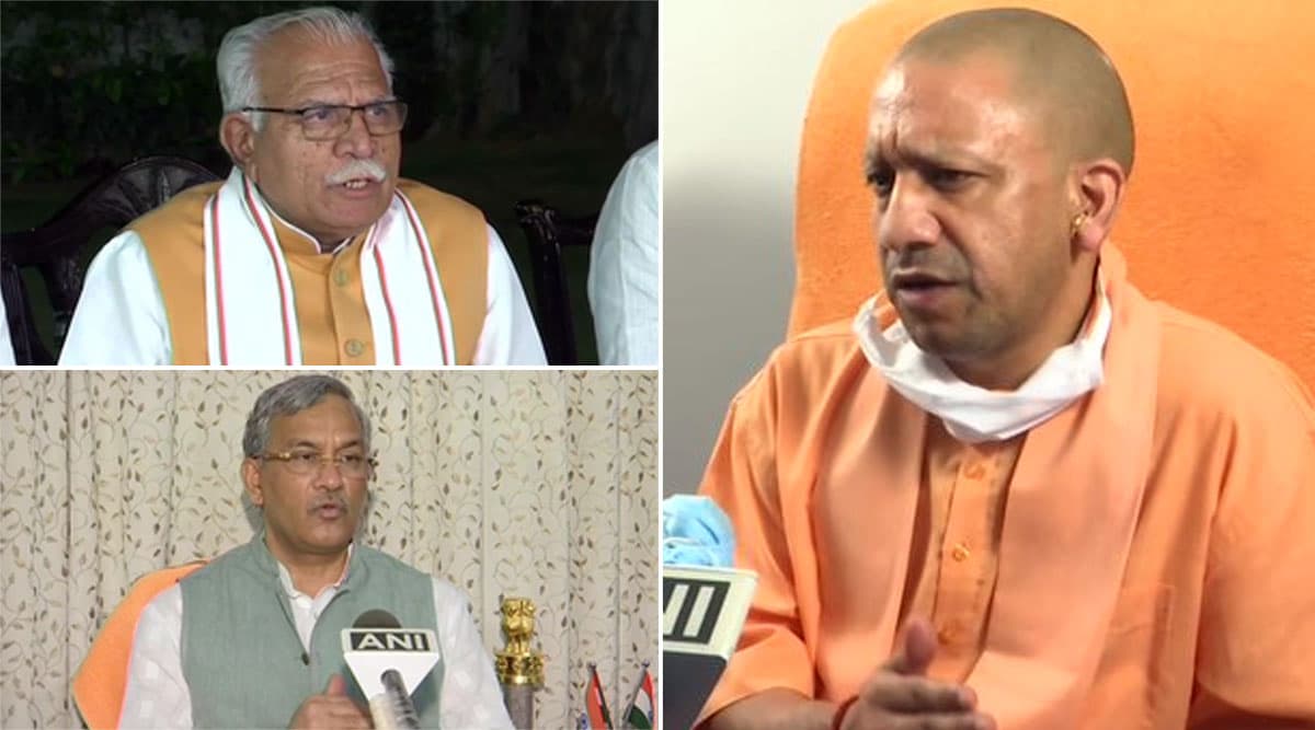 योगी आदित्यनाथ, मनोहर लाल खट्टर और त्रिवेंद्र सिंह रावत ने की अहम बैठक, इस साल नहीं निकाली जाएगी कांवड यात्रा योगी आदित्यनाथ, मनोहर लाल खट्टर और त्रिवेंद्र सिंह रावत ने की अहम बैठक, इस साल नहीं निकाली जाएगी कांवड यात्रा