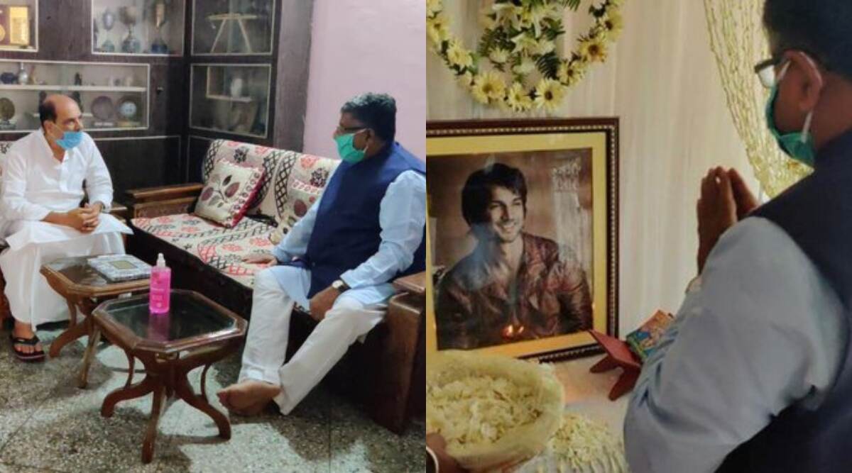 बिहार: सांसद रविशंकर प्रसाद ने दिवंगत अभिनेता सुशांत सिंह राजपूत के घर जाकर परिजनों से की मुलाकात, श्रद्धांजलि देते हुए प्रकट की संवेदना बिहार: सांसद रविशंकर प्रसाद ने दिवंगत अभिनेता सुशांत सिंह राजपूत के घर जाकर परिजनों से की मुलाकात, श्रद्धांजलि देते हुए प्रकट की संवेदना