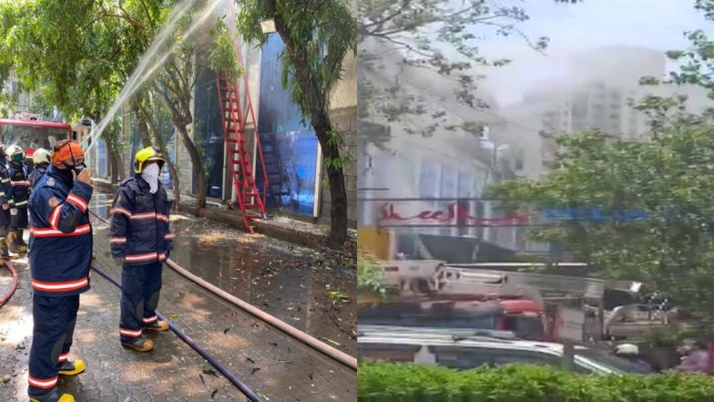 मुंबई: लोवर परेल इलाके के रघुवंशी मिल्स की एक इमारत लगी आग, घटना स्थल पर 8 फायर टेंडर मौजूद