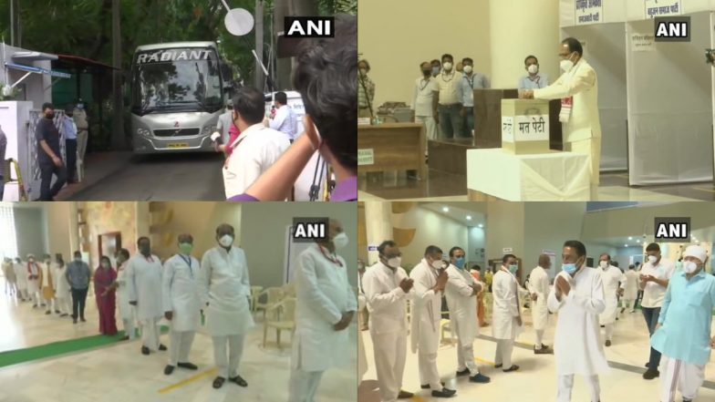 मध्यप्रदेश में राज्यसभा चुनाव के लिए मतदान हुआ पूरा, कोरोना संक्रमित विधायक ने भी डाला वोट