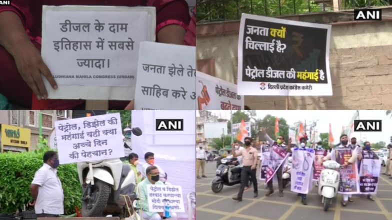 Congress Protest over Petrol-Diesel Price: ईंधन की बढ़ती कीमतों के खिलाफ कांग्रेस का राष्ट्रव्यापी विरोध प्रदर्शन