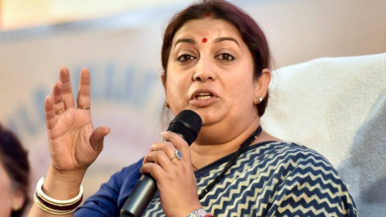 मध्यप्रदेश: केंद्रीय मंत्री स्मृति ईरानी पर कथित अमर्यादित टिप्पणी करने को लेकर राज्य में कांग्रेस विधायक के कार्यालय में तोड़फोड़