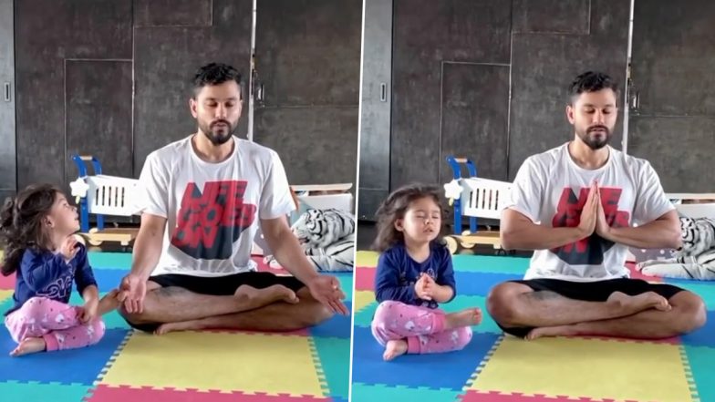 World Yoga Day 2020: कुणाल खेमू ने बेटी इनाया नौमी खेमू को सिखाया योग करने का सही तरीका, देखें ये Cute Video