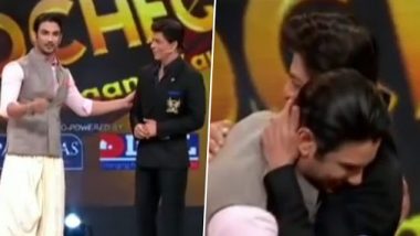 सुशांत सिंह राजपूत और शाहरुख खान का थ्रोबैक वीडियो हो रहा हैं वायरल, किंग खान ने गले लगाकर बरसाया था प्यार