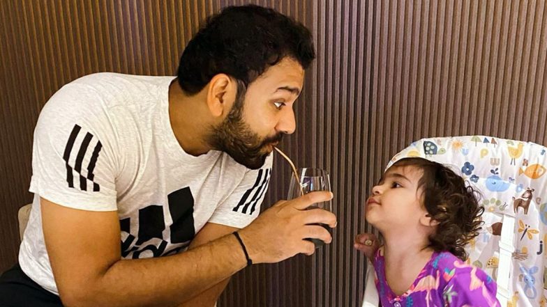 रोहित शर्मा ने अपनी बेटी समायरा शर्मा के साथ इंस्टाग्राम पर शेयर की खूबसूरत तस्वीर