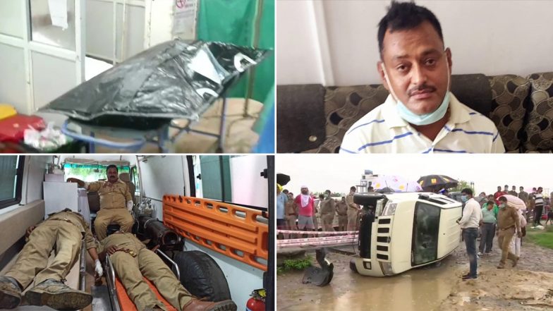 Vikas Dubey Encounter: चार पुलिस वाले घायल, विकास दुबे जिस गाड़ी में था उसका पीछा कर रहे मीडियाकर्मियों को यूपी STF ने रोका था