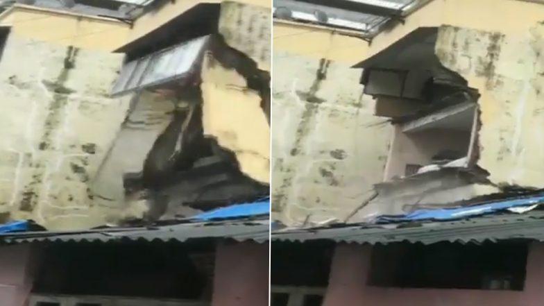 Mumbai Rains: मुंबई में तेज बारिश, दादर इलाके में गिरा मकान हिस्सा, देखें VIDEO