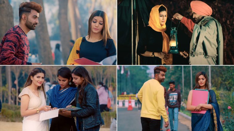 Sapna Choudhary New Song: प्रोफेसर बनी सपना चौधरी को छात्र ने गुलाब देकर किया प्रोपोज, देखें हरयाणवी डांसर का नया गाना 'तालिबान'