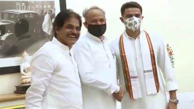 Congress leader Sachin Pilot Meets CM Ashok Gehlot: सचिन पायलट मुख्यमंत्री अशोक गहलोत से मिलने उनके घर पहुंचे, बगावत के बाद दोनों नेताओं की ये पहली मुलाकात