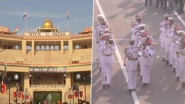 Attari-Wagah Border Beating Retreat Ceremony: अटारी-वाघा बॉर्डर पर मनाया गया आजादी का जश्न, देखें बीटिंग रिट्रीट समारोह का वीडियो