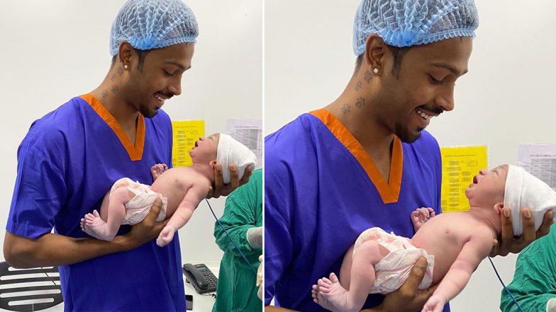 Hardik Pandya Baby Boy New Photo: हार्दिक पंड्या ने अस्पताल से बेटे के साथ शेयर की बेहद क्यूट फोटो, चेहरे पर झलकती दिखी पिता बनने खुशी