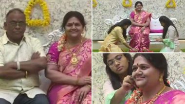 Karnataka: कोप्पल जिले के उद्योगपति श्रीनिवास मूर्ति ने अपने सपनों के घर में दिवंगत पत्नी माधवी की स्टैच्यू के साथ किया प्रवेश, देखें तस्वीर