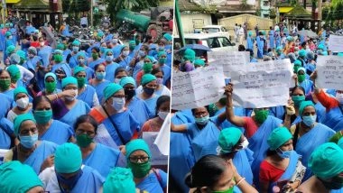 West Bengal: पश्चिम बंगाल के सिलीगुड़ी में सैलरी न मिलने से नाराज संविदा स्वास्थ्य कर्मचारीयों ने किया विरोध प्रदर्शन