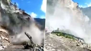 Uttarakhand Landslide: ऋषिकेश-बद्रीनाथ राजमार्ग पर भूस्खलन, किसी के हताहत होने की खबर नहीं- VIDEO