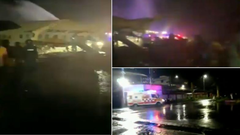 Air India Express Dubai-Kozhikode Flight Skids Off Runway: केरल में विमान हादसा, दो हिस्सों में टूटा, हादसे के बाद दुबई और केरल से जारी हुए हेल्पलाइन नंबर