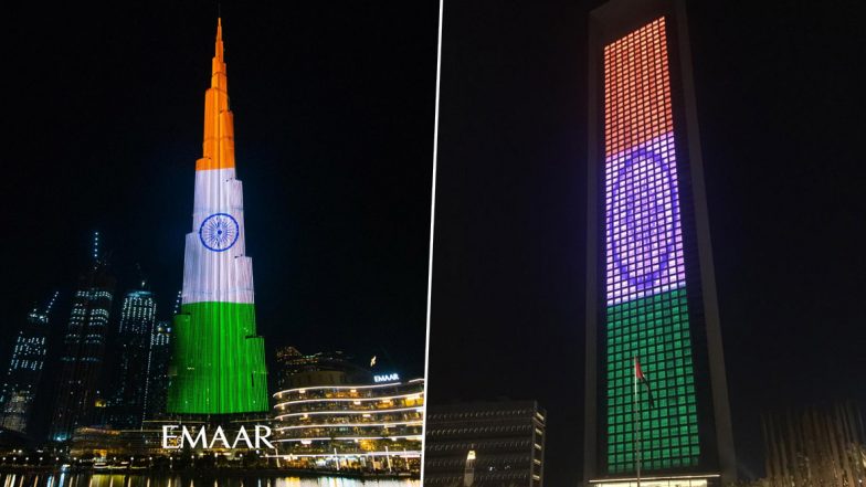Independence Day 2020: 74वें स्वतंत्रता दिवस पर भारतीय तिरंगे के रंग में रंगी विश्व की सबसे ऊंची इमारत बुर्ज खलीफा