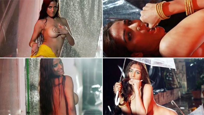 Poonam Pandey Bold Video: एक्ट्रेस पूनम पांडे ने साड़ी पहनकर दिखाया सेक्सी फिगर, हॉट रेन डांस वीडियो हुआ Viral