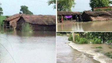 Uttar Pradesh Floods: उत्तर प्रदेश में बाढ़ बनी मुसीबत, सरयू के बढ़ते जलस्तर के कारण अयोध्या के कई गांव पानी में डूबे
