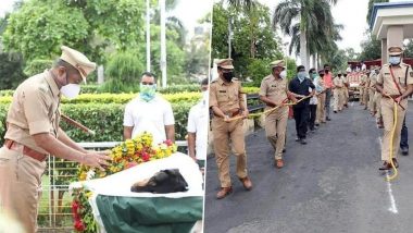 Maharashtra: बीड पुलिस ने अपने सहयोगी रॉकी को दी अंतिम विदाई, कुल 365 केसों को सुलझाने में की थी मदद