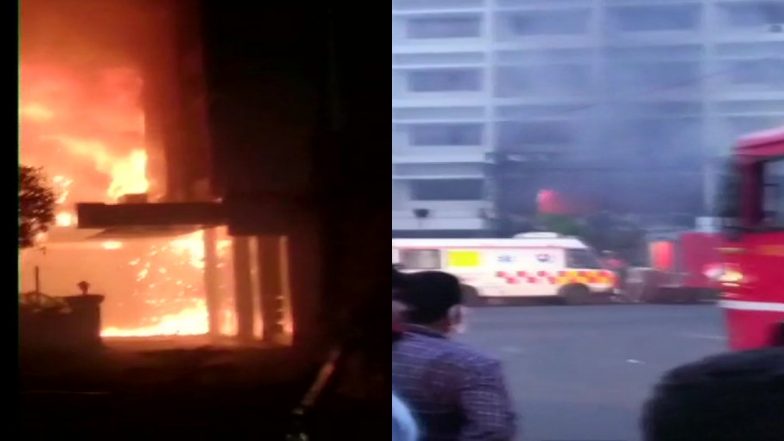Fire Breaks Out at COVID-19 care centre in Vijayawada: आंध्र प्रदेश में विजयवाड़ा के कोविड सेंटर में लगी भीषण आग, अबतक 7 की मौत, बचाव कार्य जारी
