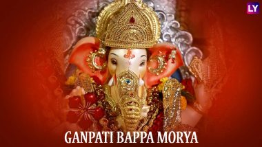 Ganesh Chaturthi 2020 Greetings & Bal Ganesha HD Photos: भक्तों के बीच पधारे गणपति बप्पा, इन मनमोहक GIF Wishes, Picture Messages, WhatsApp Stickers, Ganesha Images के जरिए अपनों से कहें हैप्पी गणेश चतुर्थी