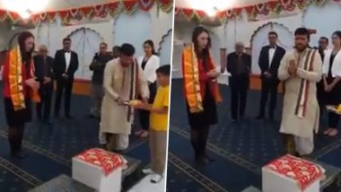 Jacinda Ardern Visited Radha Krishna Temple: न्यूजीलैंड की प्रधानमंत्री जैसिंडा अर्डर्न ने राधा-कृष्ण मंदिर में टेका मत्था, भारतीय शाकाहारी भोजन का उठाया लुत्फ (Watch Video)