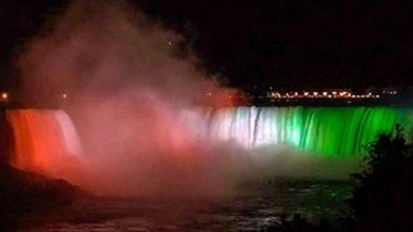 Niagara Falls in Tricolour: भारत के 74वें स्वतंत्रता दिवस पर तिरंगे के रंग में रंगा कनाडा का नियाग्रा फॉल्स, देखें गौरवान्वित करने वाली तस्वीरें और वीडियो