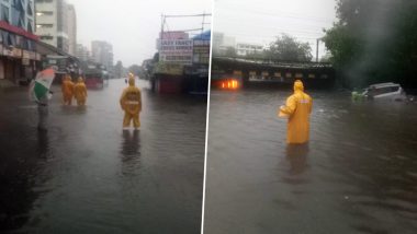 Mumbai Rains: मुंबई में भारी बारिश के चलते हार्बर लाइन, और सेन्ट्रल रेल सेवा बाधित होने के साथ कई इलाकों में भरा पानी, पुलिस की तरफ से अनुरोध, बहुत जरूरी होने  पर ही घरों से निकलें लोग