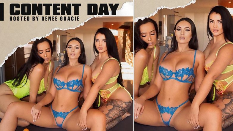 XXX Pornstar Renee Gracie Photos: रेनी ग्रेसी ने Onlyfans के पोर्नस्टार्स संग पोस्ट की बेहद&nbsp;सेक्सी पिक्चर, हॉट अंडर गारमेंट्स पहनकर मचाया बवाल