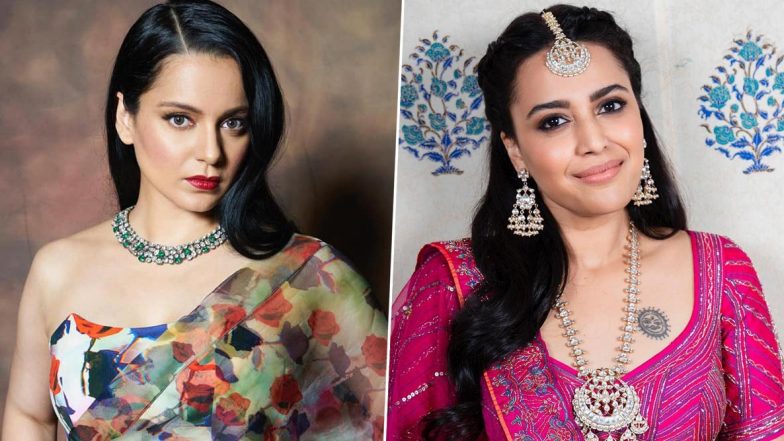 Swara Bhasker Slams Kangana Ranaut: कंगना रनौत के 'कौन सी थाली' वाले बयान पर भड़की स्वरा भास्कर, कहा- अपने जहन की गंदगी खुद तक रखो