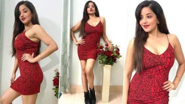 Bhojpuri Actress Monalisa Hot Photos: भोजपुरी अभिनेत्री मोनालिसा ने लाल ड्रेस में पोस्ट की बेहद हॉट फोटो, सेक्सी फिगर देखकर पिघला फैंस का दिल