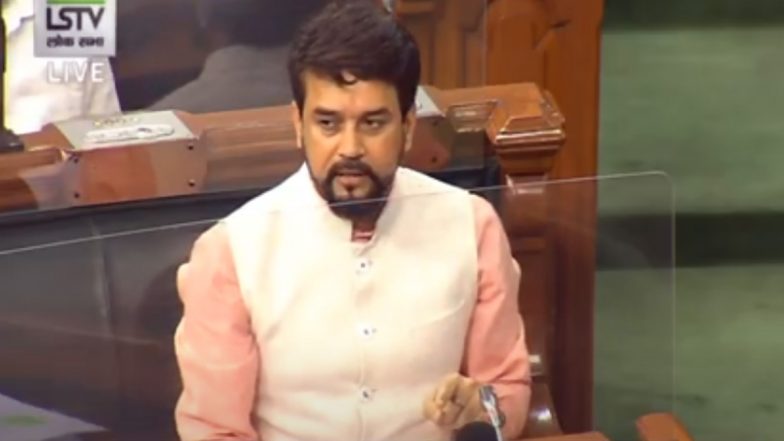 लोकसभा में कांग्रेस सांसदों ने फाड़े पर्चे, अनुराग ठाकुर ने विपक्ष पर साधा निशाना