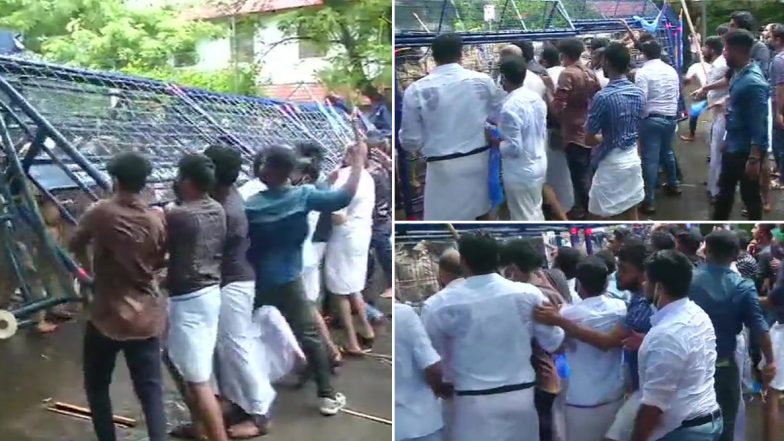 Kerala Gold Smuggling Case:  राज्य मंत्री के.टी. जलील के इस्तीफे की मांग को लेकर  NSUI के कार्यकर्ता सड़कों पर उतरे
