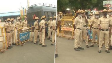 Karnataka Bandh Updates: कृषि बिलों के विरोध में किसानों का प्रदर्शन जारी, कानून व्यवस्था बनाए रखने के लिए भारी पुलिस बल तैनात