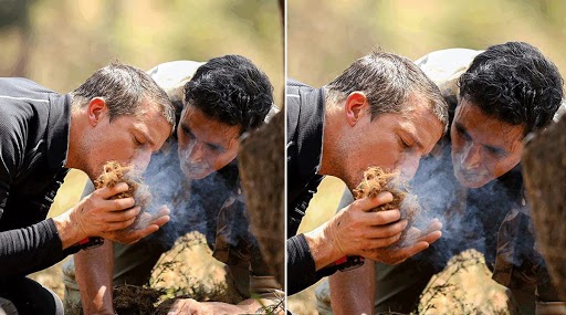 Akshay Kumar in Man vs. Wild: रसोड़े में बेयर ग्रिल्स था कहकर अक्षय कुमार ने शेयर की ये मजेदार फोटो, फैंस भी हुए लोटपोट