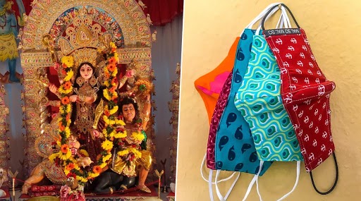 Navratri Colorful Mask 2020: नवरात्री के अवसर पर मार्केट में बिक रहे हैं कलरफुल मास्क, कपड़ों के साथ कर सकते हैं मैच