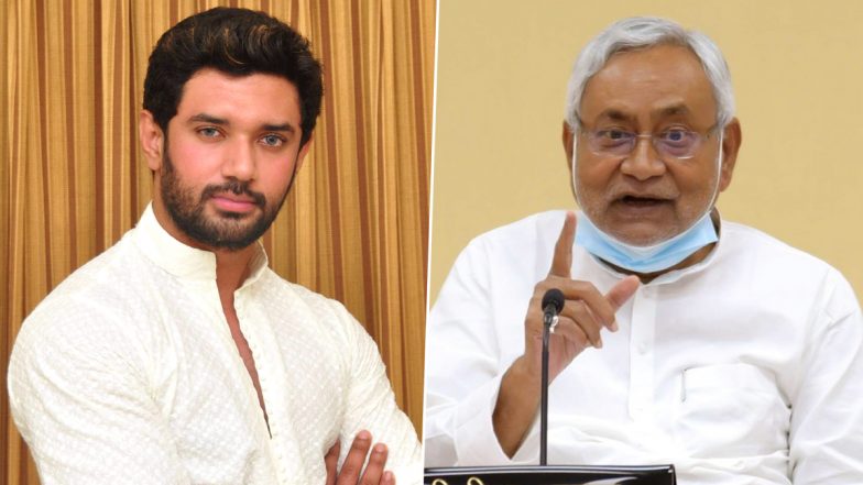 Bihar Assembly Election 2020: चिराग पासवान का नीतीश कुमार पर बड़ा आरोप, कहा-अगर मौजूदा मुख्यमंत्री जीत जाते हैं तो इनकी पहली पसंद महागठबंधन की सरकार बनाना होगी