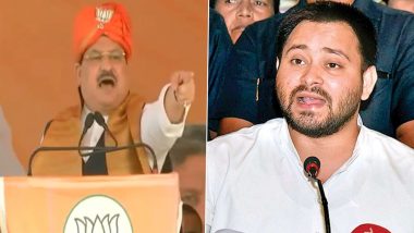 Bihar Assembly Election 2020: बीजेपी अध्यक्ष जेपी नड्डा का तेजस्वी यादव पर वार, कहा-पोस्टर से माता-पिता का चेहरा हटाया, बिहार की जनता से माफी क्यों नहीं मांगते