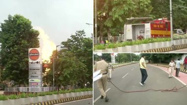 Fire Breaks Out At Petrol Pump in Bhubaneswar: भुवनेश्वर में राजभवन के पास पेट्रोल पंप में लगी आग, 3 लोग घायल