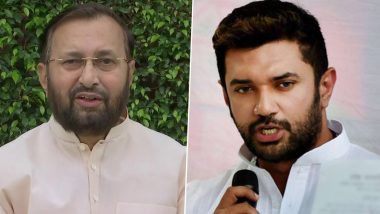 Bihar Assembly Election 2020: केंद्रीय मंत्री प्रकाश जावड़ेकर ने चिराग पासवान की पार्टी LJP को बताया-वोटकटवा, कहा-NDA तीन चौथाई से होगी विजयी