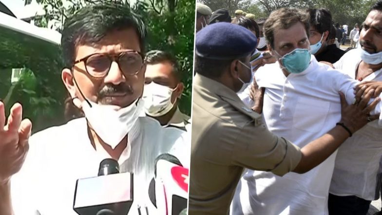 Hathras Case: शिवसेना सांसद संजय राउत ने यूपी पुलिस पर बोला हमला, कहा-हाथरस जाते समय रास्ते में जिस तरह से राहुल गांधी के साथ हाथापाई और धक्का-मुक्की हुई, वह ठीक नहीं