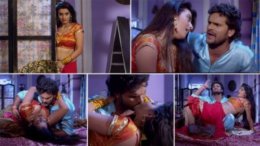Hot Bhojpuri Song Video: भोजपुरी एक्ट्रेस अक्षरा और खेसारी लाल यादव का हॉट बेडरूम रोमांस देखकर रह जाएंगे दंग, रोमांटिक वीडिय    
                                <li class=