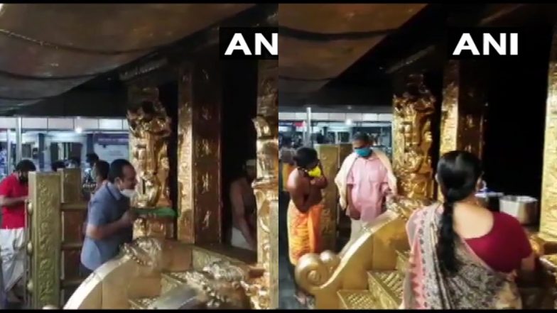 केरल: विशु त्योहार के मौके पर सबरीमाला मंदिर में भगवान अयप्पा की विशेष रूप से पूजा की गई
