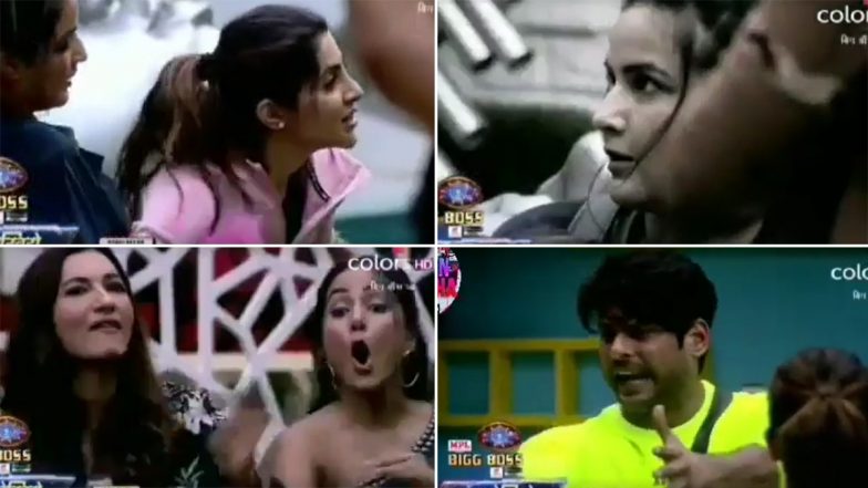 Bigg Boss 14: निक्की तंबोली-जैस्मिन भसीन ने की कुश्ती, सिद्धार्थ शुक्ला-हिना खान के भीच हुई लड़ाई (See Video) 