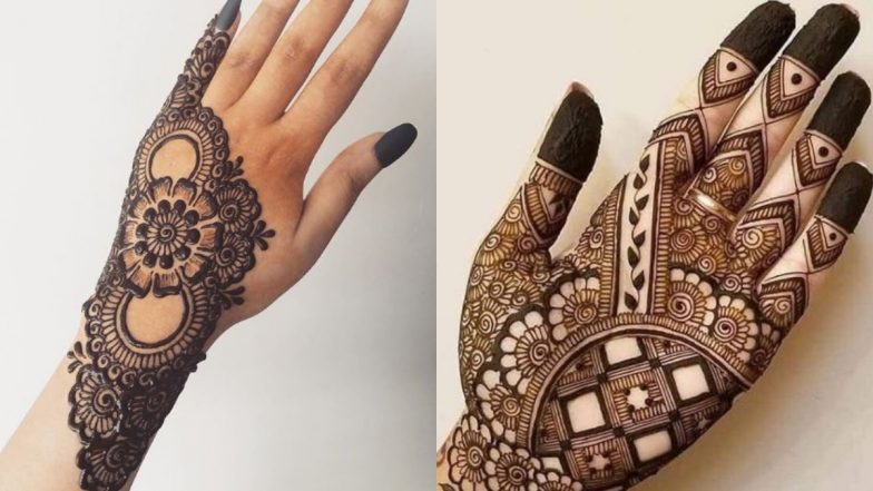 Karwa Chauth 2020 Mehndi Design: करवा चौथ पर अपने हाथों की खूबसूरती में लगाएं चार चांद, देखें अरेबिक से लेकर ट्रेडिशन मेहंदी के लेटेस्ट डिजाइन्स (Watch Pics & Videos)