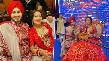 Neha Kakkar Sings Live for Husband Rohanpreet Singh Video: नेहा कक्कड़ और रोहनप्रीत सिंह ने अपनी शादी में सजाई संगीत की महफिल, रोमांटिक गाना गाते दिखा कपल