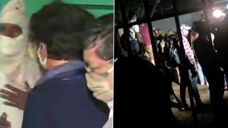 Hathras Gangrape: राहुल-प्रियंका पहुंचे हाथरस, पीड़ित परिवार से की मुलाकात- Video