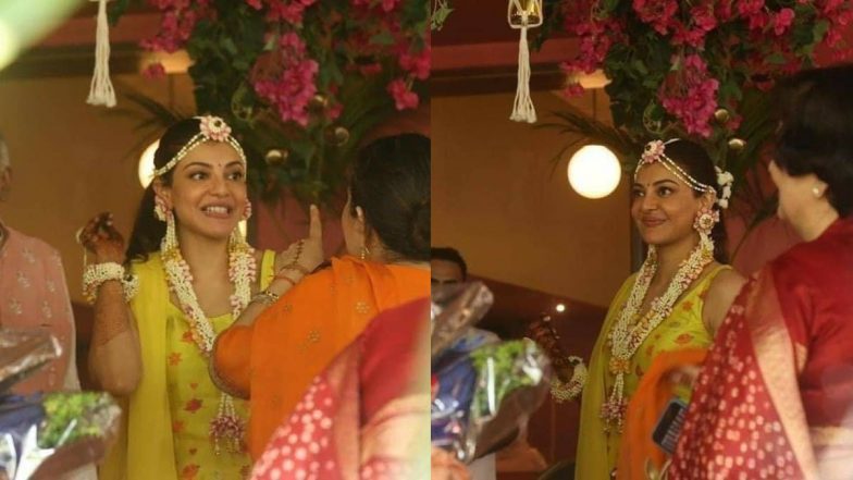 Kajal Aggarwal Haldi Pictures: काजल अग्रवाल के हल्दी सेरेमनी की तस्वीरें हुई वायरल, चेहरे की खुशी बता रही है दिल का हाल
